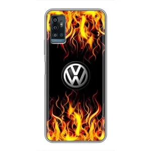 Чехол "Фольксваген" для ZTE Blade A71 (Огненный Лого)