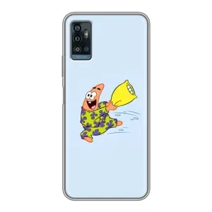 Чехлы с Патриком на ZTE Blade A71 (Патрик с подушкой)