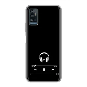 Чохол з картинками на чорному фоні для ZTE Blade A71 (Плеєр)