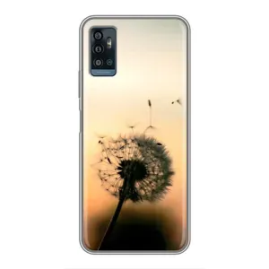 Силіконовий Чохол з кульбабками на ZTE Blade A71 (Роздмухана кульбабка)