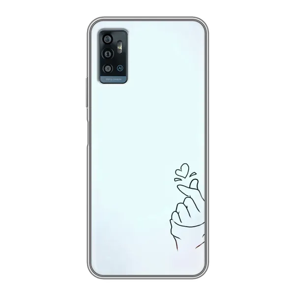 Чехол с рисунком «Сердце на голубом» для ZTE Blade A71 Чехол с рисунком «Сердце на голубом» для ZTE Blade A71
