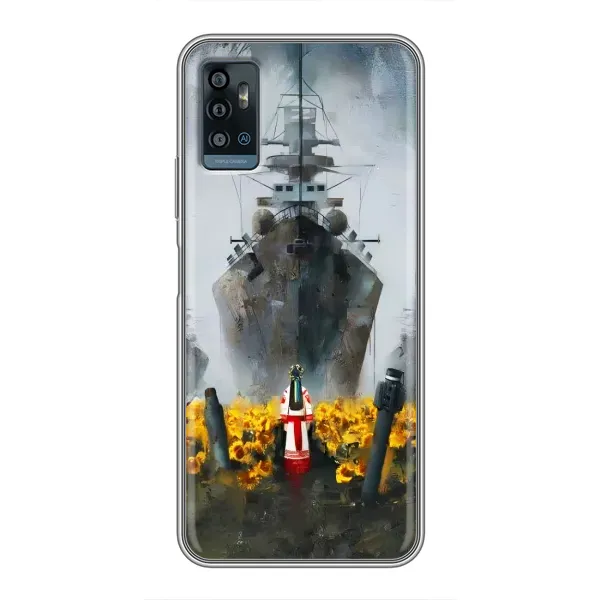 Чехол с рисунком «Смелость» для ZTE Blade A71 Чехол с рисунком «Смелость» для ZTE Blade A71