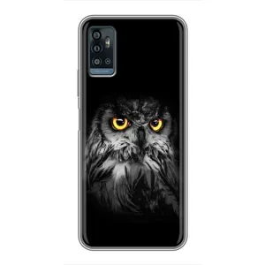 Чохли з принтом СОВИ для ZTE Blade A71 (Сова на чорному)