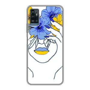 Чехол на ZTE Blade A71 Украинский дизайн (Украинка на всю голову)