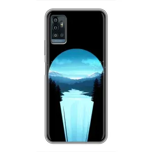 Летний Чехол на ZTE Blade A71 (Синий Водопад)