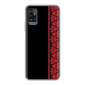 Силиконовый Чехол на ZTE Blade A71 с картинкой Вышиванки