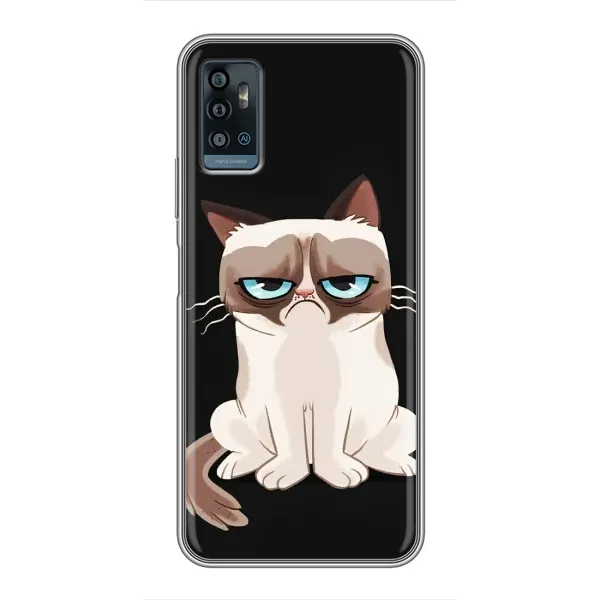 Чехол с рисунком «Взгляд кота» для ZTE Blade A71 Чехол с рисунком «Взгляд кота» для ZTE Blade A71