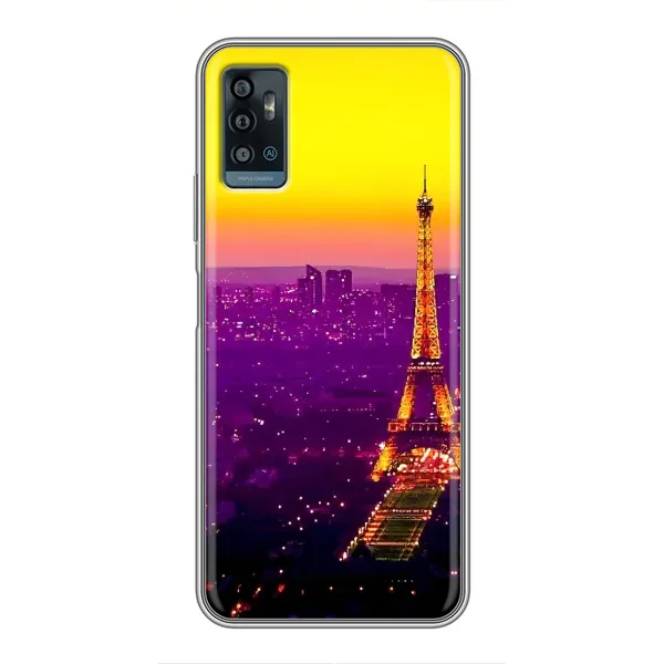 Чехол с рисунком «Яркая башня» для ZTE Blade A71 Чехол с рисунком «Яркая башня» для ZTE Blade A71