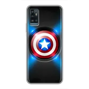 Чохол с Щітом Капітана Америки на ZTE Blade A71 (Яскраий Щит Капітана)