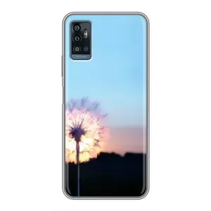 Силіконовий Чохол з кульбабками на ZTE Blade A71 (Захід з кульбабкою)