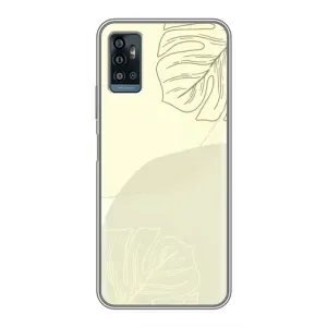 Чохол квітковий дизайн для ZTE Blade A71 (Зелений фон)