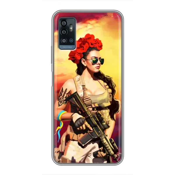 Чехол с рисунком «Женщина солдат» для ZTE Blade A71 Чехол с рисунком «Женщина солдат» для ZTE Blade A71