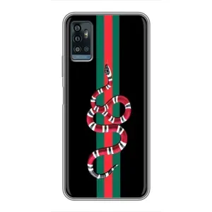 Чехлы Бренд GUCCI для ZTE Blade A71 (Змей Гуччи)