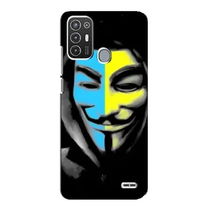 Чехол с Украинской символикой на ЗТЕ Блейд А72 (Анонимус патриот)
