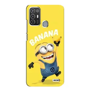 Мультяшный принт на Чехол для ЗТЕ Блейд А72 (Banana)