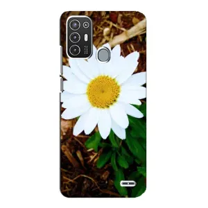 Чехол с ромашками на ZTE Blade A72 (Белая ромашка)