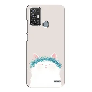 Чохол на тематику: Коти для ZTE Blade A72 (Білий котик)
