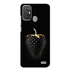 Чехол с изображением вкусной еды для ZTE Blade A72 (Чёрная клубника)