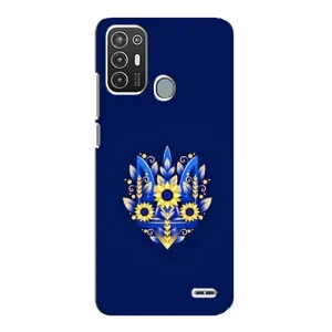 Чохол Укр Символіка для ZTE Blade A72 (Квітучий Герб)