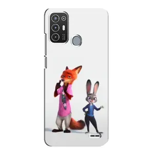 Силіконовий чохол з принтом Зоотрополіс для ZTE Blade A72 (Джуді і Нік)