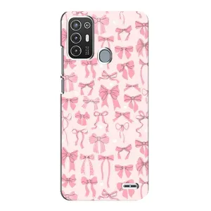 Чохол банти для ZTE Blade A72 (Фон бантики)