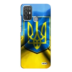 Чохол з картинкою (Патріотичний ГЕРБ) на ZTE Blade A72 (Герб і Прапор України)