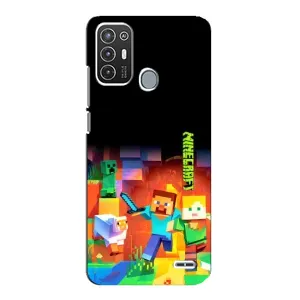 Чохли для ZTE Blade A72 (Персонажі МайнКрафт) (Герой Майнкрафт)