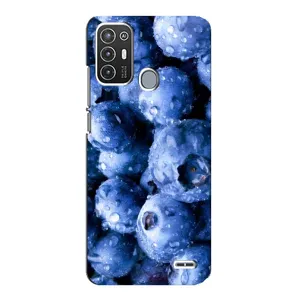 Чехол с изображением вкусной еды для ZTE Blade A72 (Голубика)