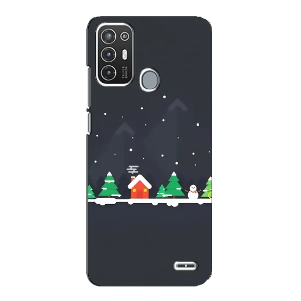 Чехол с рисунком «Город зимний» для ZTE Blade A72 Чехол с рисунком «Город зимний» для ZTE Blade A72