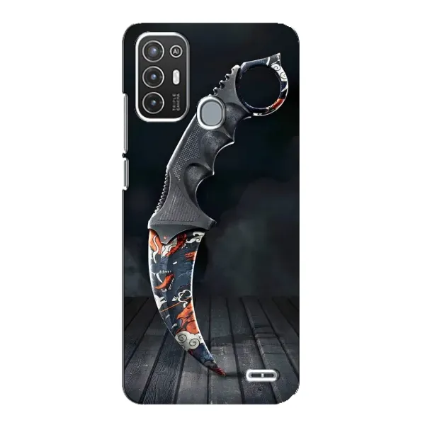 Чехол с рисунком «Кинжал КС ГО» для ZTE Blade A72 Чехол с рисунком «Кинжал КС ГО» для ZTE Blade A72