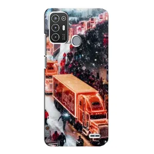 Чехлы на Новый Год ZTE Blade A72 (Кока Кола)