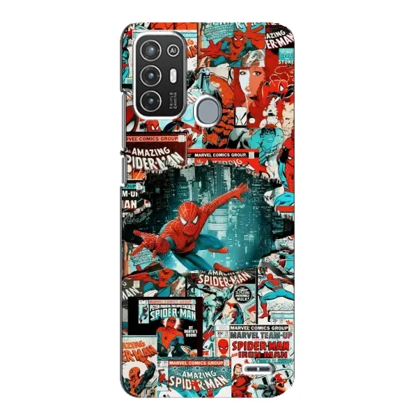 Чехол с рисунком «Комиксы Человек Паук» для ZTE Blade A72 Чехол с рисунком «Комиксы Человек Паук» для ZTE Blade A72