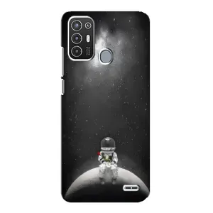 Силіконовый Чохол з принтом "Космонавти" на ZTE Blade A72 (Космонавт романтик)