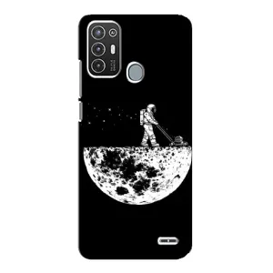Силіконовый Чохол з принтом "Космонавти" на ZTE Blade A72 (Космонавт)