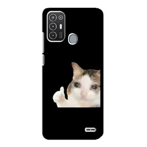 Бампер з принтом Меми для ZTE Blade A72 (Кіт у сльозах)