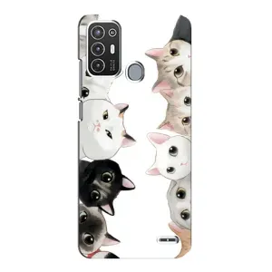Силіконовий чохол з котиком для ZTE Blade A72 (Коти)