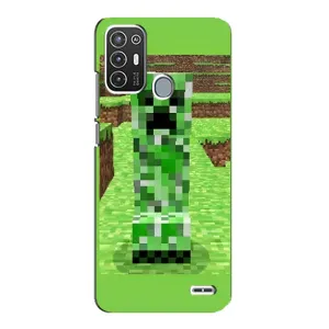 Чохли для ZTE Blade A72 (Персонажі МайнКрафт) (Кріпер 2)