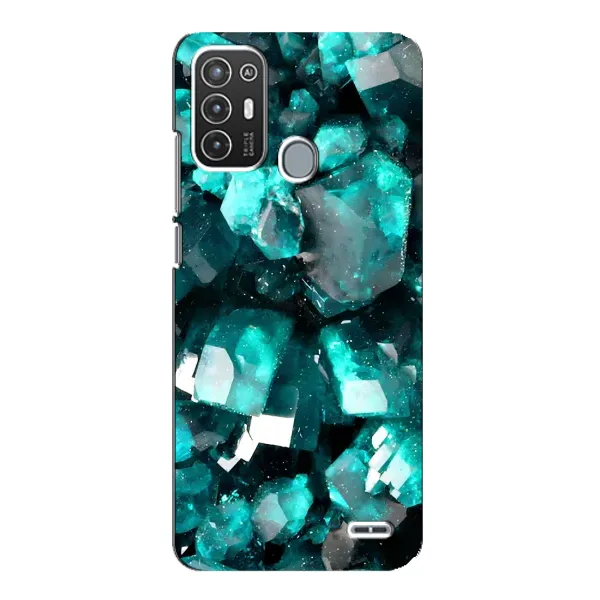 Чехол с рисунком «Кристалы» для ZTE Blade A72 Чехол с рисунком «Кристалы» для ZTE Blade A72