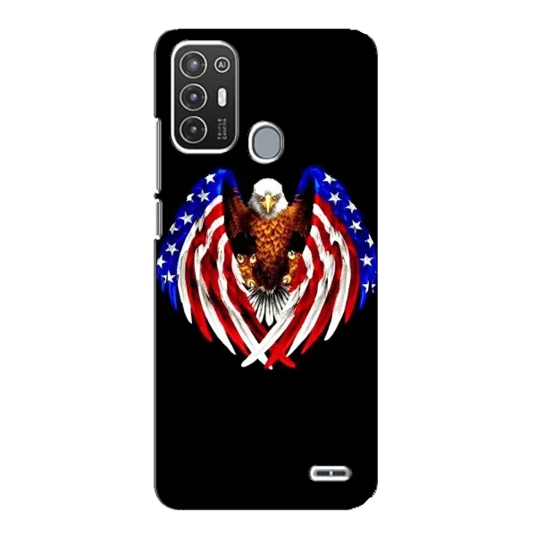 Чехол с рисунком «Крылья США» для ZTE Blade A72 Чехол с рисунком «Крылья США» для ZTE Blade A72