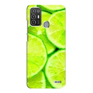 Чехол с изображением вкусной еды для ZTE Blade A72 (Лайм)