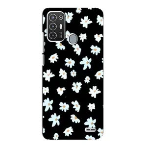 Чехол с ромашками на ZTE Blade A72 (Маленькие ромашки)