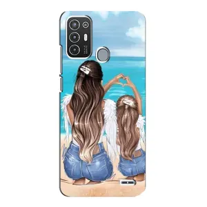 Чехлы для МАМЫ на ZTE Blade A72 (Мама и дочь)