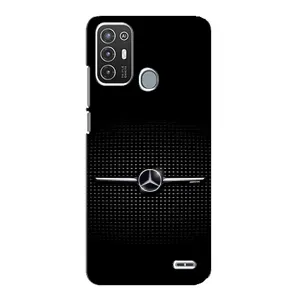 Силиконовый бампер с картинкой машины на ZTE Blade A72 (Mercedes)