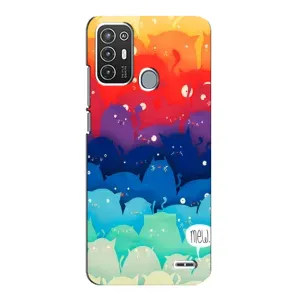 Силіконовий чохол з котиком для ZTE Blade A72 (Mew)