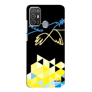 Чехол на ZTE Blade A72 Украинский дизайн (Мир для Украины)