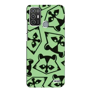 Силіконовий Чохол з Энотами на ZTE Blade A72 (Мордочки Єнота)