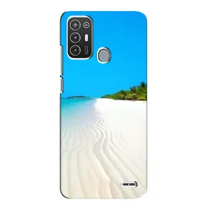 Літній Чохол на ZTE Blade A72 (Море пісок)