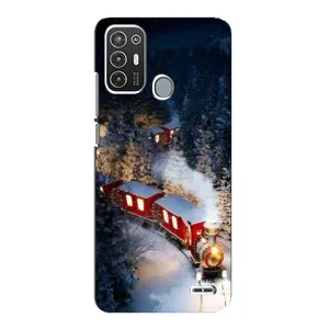 Силіконовий бампер на різдво для ZTE Blade A72 (Потяг)