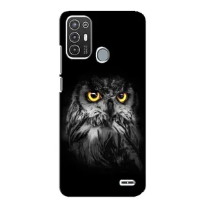 Чохли з принтом СОВИ для ZTE Blade A72 (Сова на чорному)