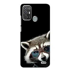 Силіконовий Чохол з Энотами на ZTE Blade A72 (Стильний Єнот)